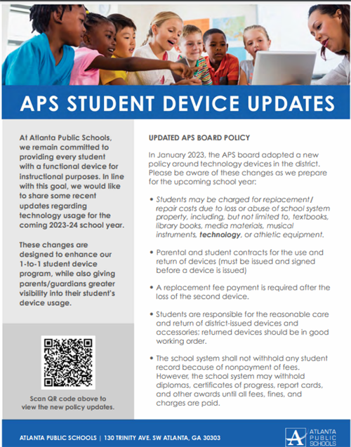 aps student device update